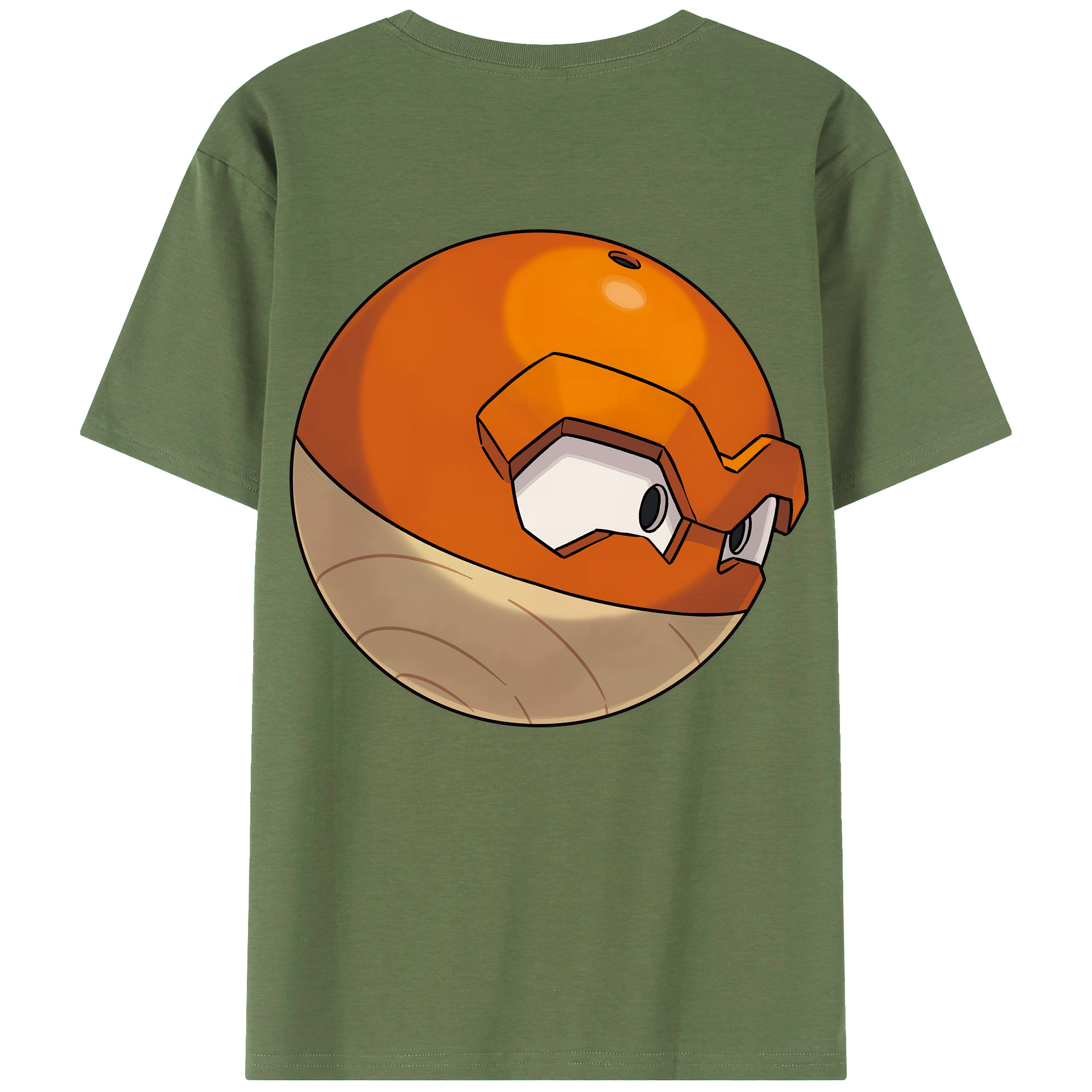 （画像用） ポケットモンスター Pokémon 綿100％ メンズ半袖Tシャツ（バックプリント） 通気性